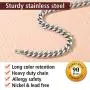 FindChic Curb Chain Bracelet for Men or Women 18K Gold Plated/Stainless Steel/Black Chunky Wrist Link Chains Bracelets for Boys 5MM 7MM 9MM 12MM Width 7.5/ 8.3 2 Length Options, with Jewelry Box