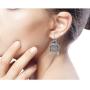 NOVICA Carved Dangle Earrings with Cultured Freshwater Pearls and Peridot, Day Dreamers