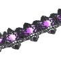 QEPOL Retro Handmade Choker Necklace for Women Gothic Black Lace Royal Court Vampire Style Wedding Beads Tassels Chain Pendant Earring Halloween Punk Costume Party Set Rock Craft Bracelet