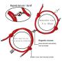 LUBINGSHINE Magnetic Couple Bracelet Set Vows of Eternal Love Jewelry Gifts for Couple Women Men Bestfriend Friendship Bracelets Gift