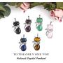 ASTRYAS Natural Chakra Stone Healing Crystals Round Gemstone Pendant Necklace Silver Cat Jewelry for Womens Girls(18 Inches Stainless Steel Chain)