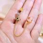 Jewseen Cartilage Chain Earrings Ear Cuff Double Piercing Earrings for Women and Girls Jewelry Gift