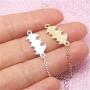 Eiffy Tiny Vampire Bat Bracelet Pendant Charm Simple Superman Batman Bracelets Super Hero Halloween Bracelet Silhouette Jewelry