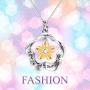 Sterling Silver Sunflower Necklace Gifts for Women You Are My Sunshine Necklace Jewelry for Mom Daughter Girlfriend (youre my sunshine necklace)