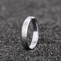 Greenpod 4mm 6mm Tungsten Carbide Ring for Men Women Beveled Edge Brushed Silver/Silver Blue/Black/Black Blue/Gold Wedding Band Comfort Fit Size 4-14.5