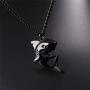 U7 Shark/Fish/Dolphin Pendant Animal Jewelry Men Boys Necklace with Stainless Steel/Gold/Black Gun Plated/925 Sterling Silver Chain