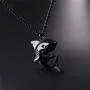 U7 Shark/Fish/Dolphin Pendant Animal Jewelry Men Boys Necklace with Stainless Steel/Gold/Black Gun Plated/925 Sterling Silver Chain