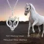 CHENGHONG Lucky Horseshoe Necklace 925 Sterling Silver Cute Animal Horse Pendant Necklace Jewelry Gift for Women Girls CHENGHONG Lucky Horseshoe Necklace 925 Sterling Silver Cute Animal Horse Pendant Necklace Jewelry Gift for Women Girls
