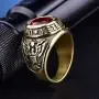 Syink Cool Rings for Men Engraved United States Veteran American Eagle, Simulated Sapphire CZ Stone Stainless Steel US Retired Army Soldier Gift Syink Cool Rings for Men Engraved United States Veteran American Eagle, Simulated Sapphire CZ Stone Stainless Steel US Retired Army Soldier Gift