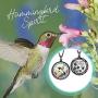 Lola Bella Gifts and Spirit Lala Hummingbird Humming Bird Spirit Necklace with backside ''Our Love Never Dies'' Poem Card Grief Sympathy Gift