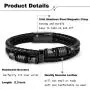 FIBO STEEL 3 PCS Magnetic-Clasp Leather Bracelets for Men Wrap Braided Leather Bracelets Wrist Cuff Bangle 8.0-8.5 Inch FIBO STEEL 3 PCS Magnetic-Clasp Leather Bracelets for Men Wrap Braided Leather Bracelets Wrist Cuff Bangle 8.0-8.5 Inch