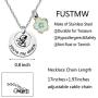 FUSTMW Ohana Necklace You’re My Ohana Pendant Hibiscus Flower Necklace Gifts for Family Best Friends