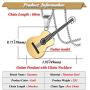 Xusamss Punk Rock Music Style Titanium Steel Guitar Pendant Necklace,24inches Box Chain