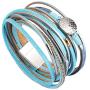 GelConnie Women Leather Wrap Bracelet Multilayer Braided Bracelet Boho Cuff Bracelet Bohemian Jewelry for Wife，Sister, Daughter