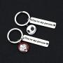 UJIMS The Nightmare Before Christmas Inspired Gifts Jack and Sally Keychain Set of 2 for Boyfriend Girlfriend Movie Fan Jewelry
