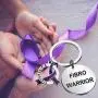 CENWA Fibromyalgia Purple Ribbon Keychain Fibromyalgia Awareness Gift Fibromyalgia Jewelry Fibro Warrior Keychain