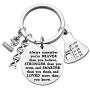 WSNANG Biology Chemistry Keychain Always Remember You are Braver Stronger Smarter Than You Think Keychain Future Chemist Gift Scientist Biology Student Graduation Gift