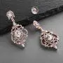 Mariell Victorian Scrolls Cubic Zirconia Wedding Bridal & Prom Chandelier Pierced or Clip-On Earrings