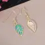 CiNily Opal Leaf Dangle Earrings-Created Fire Opal 18K Gold Plated Drop Earrings for Women Jewelry Gemstone Dangle Earrings 1 5/8'' CiNily Opal Leaf Dangle Earrings-Created Fire Opal 18K Gold Plated Drop Earrings for Women Jewelry Gemstone Dangle Earrings 1 5/8''
