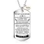 To my daughter from dad Stainless Steel Dog Tag Letters''To my daughter never forget how.love dad'' Pendant Necklace,Inspirational Gifts For daughter Jewelry To my daughter from dad Stainless Steel Dog Tag Letters''To my daughter never forget how.love dad'' Pendant Necklace,Inspirational Gifts For daughter Jewelry