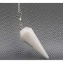 Amazing Gemstone Crystal Pendulum for Divination - Dowsing Pendulum Necklace with Chakra Chain and Crystal Ball for Reiki Healing and Crystal Grid Meditation