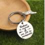 BEKECH Runner Keychain Runner Believe in Yourself and You Will be Unstoppable Keychain with Running Shoe Running Jewelry Marathon Jewelry Gift for Runners