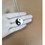 MANZHEN Gold Silver Yin Yang Pendant Necklace for Couples