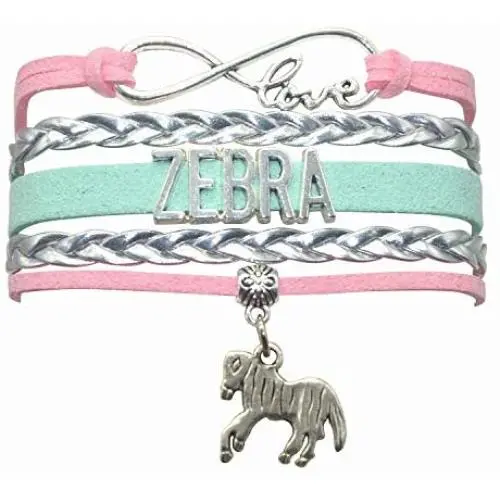 HHHbeauty Zebra Bracelet Jewelry Gifts Leather Infinity Love Zebra Gifts Zebra Jewelry Bracelet Gifts for Women, Girls, Men, Boys, Zebra Themed Gifts HHHbeauty Zebra Bracelet Jewelry Gifts Leather Infinity Love Zebra Gifts Zebra Jewelry Bracelet Gifts for Women, Girls, Men, Boys, Zebra Themed Gifts