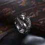 LQinuan Koi Carp Design Stainless Steel Rings for Men Boys Jewelry Chic Punk Fish …