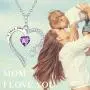 Birthday Gifts for Mom Sterling Silver I Love You Mom Necklace March April Birthstone Aquamarine Simulated Diamond Garnet Amethyst Necklace Birthday Gifts for Mom Sterling Silver I Love You Mom Necklace March April Birthstone Aquamarine Simulated Diamond Garnet Amethyst Necklace
