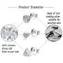 Silver Stud Earrings for Women, 3 Pairs Tiny Round Heart Triangle Cubic Zirconia Studs Hypoallergenic Earrings Set Piercing Jewelry for Men Girls, 4mm Silver Stud Earrings for Women, 3 Pairs Tiny Round Heart Triangle Cubic Zirconia Studs Hypoallergenic Earrings Set Piercing Jewelry for Men Girls, 4mm