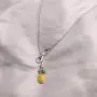 BAUNA Pineapple Necklace Infinity Lariat Y Pendant Necklace Fruit Jewelry for Friend Sister Mom Wife Daughter BAUNA Pineapple Necklace Infinity Lariat Y Pendant Necklace Fruit Jewelry for Friend Sister Mom Wife Daughter