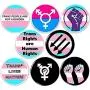Trans 8 New 1'' inch (25mm) Buttons pins Badge Lives Matter Gay Queer Transgender not Burden Trans 8 New 1'' inch (25mm) Buttons pins Badge Lives Matter Gay Queer Transgender not Burden