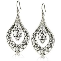 Lucky Brand Sahara Dust Filigree Oblong Earring
