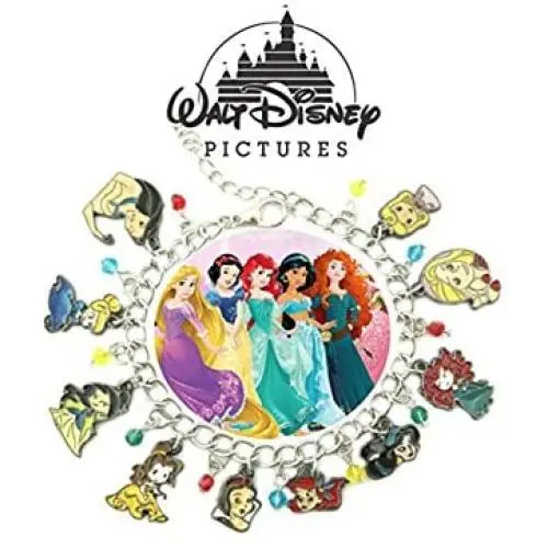 Outlander Disney Princesses Charm Bracelet Movie Series Jewelry Multi Charms - Wristlet Gear Movie Collection Outlander Disney Princesses Charm Bracelet Movie Series Jewelry Multi Charms - Wristlet Gear Movie Collection