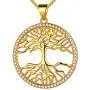 Beautlace Tree of Life Necklace Silver/18K Gold/Black Gun Plated Family Trees Pendant Charm Jewelry Gifts for Men/Women Girls