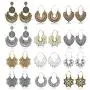 Subiceto 12 Pairs Vintage Mandala Flower Gypsy Drop Dangle Statement Earrings for Women Boho Retro Tribal Hollow Earrings Jewelry Set Subiceto 12 Pairs Vintage Mandala Flower Gypsy Drop Dangle Statement Earrings for Women Boho Retro Tribal Hollow Earrings Jewelry Set