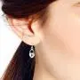 Key to My Loving Heart Lock .925 Sterling Silver Dangle Earrings Key to My Loving Heart Lock .925 Sterling Silver Dangle Earrings