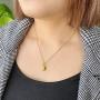 CLAMOON Gold Initial Necklace Lock Necklace 14k Gold Filled Dainty Padlock Necklace Letter Necklaces for Women Personalized Jewelry Gifts