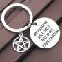 CENWA Supernatural Inspired Jewelry Supernatural Quote My Fandom Will Salt and Burn Your Fandom Keychain SPN Jewelry Gift for Supernatural Fans Sam Dean Winchester Gift