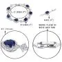 EVER FAITH Silver-Tone Full Zircon Wedding Tear Drop Link Bracelet EVER FAITH Silver-Tone Full Zircon Wedding Tear Drop Link Bracelet