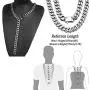 JEWPHX Heavy Miami Cuban Link Chain Necklace Adjustable Choker with Hip Hop Tail,15mm Width,316L Stainless Steel Curb Rapper Necklace,Jewellery Gift for Men&Women JEWPHX Heavy Miami Cuban Link Chain Necklace Adjustable Choker with Hip Hop Tail,15mm Width,316L Stainless Steel Curb Rapper Necklace,Jewellery Gift for Men&Women
