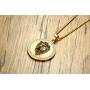 18k Gold Plated Hip Hop Jewelry Stainless Steel Iced Out Lion Head Pendant Necklace for Men,24'' Chain Necklace, Punk Jewelry