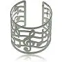 Embolden Jewelry Musical Note Cuff Bracelet - G Clef Notes Design - Polished Stainless Steel for Musicians/Piano Lesson Gifts/Girls & Women Embolden Jewelry Musical Note Cuff Bracelet - G Clef Notes Design - Polished Stainless Steel for Musicians/Piano Lesson Gifts/Girls & Women