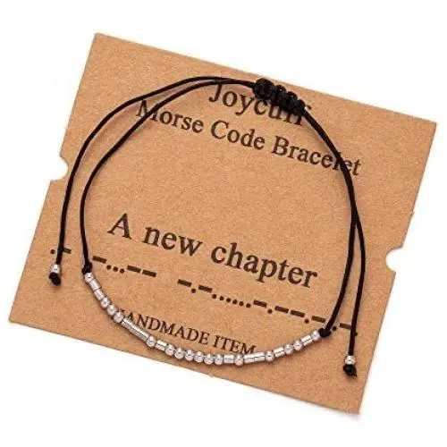 Joycuff Morse Code Bracelets for Women Funny Inspirational Gifts for Her Mom Daughter Sister Best Friend Adjustable Wrap Jewelry Joycuff Morse Code Bracelets for Women Funny Inspirational Gifts for Her Mom Daughter Sister Best Friend Adjustable Wrap Jewelry