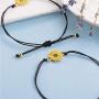 Inscape Data Handmade Sunflower Boho Bracelet Friendship Jewelry for Women Girl 2 Set