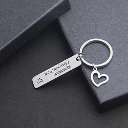 TOGON Remember I Love You Mom Dad Keychain Stainless Steel Jewelry Gifts for Mom Dad