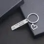 TOGON Remember I Love You Mom Dad Keychain Stainless Steel Jewelry Gifts for Mom Dad TOGON Remember I Love You Mom Dad Keychain Stainless Steel Jewelry Gifts for Mom Dad