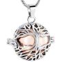 Minicremation Cremation Jewelry Urn Pendant Necklace for Ashes with Hollow Mini Keepsake Urn Memorial Jewelry for Ashes