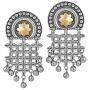 Aheli Indian Tribal Oxidized Dangle Earrings Traditional Wedding Party Ethnic Fashion Jewelry for Women